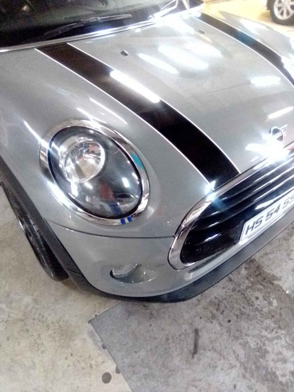 Mini Cooper after repair