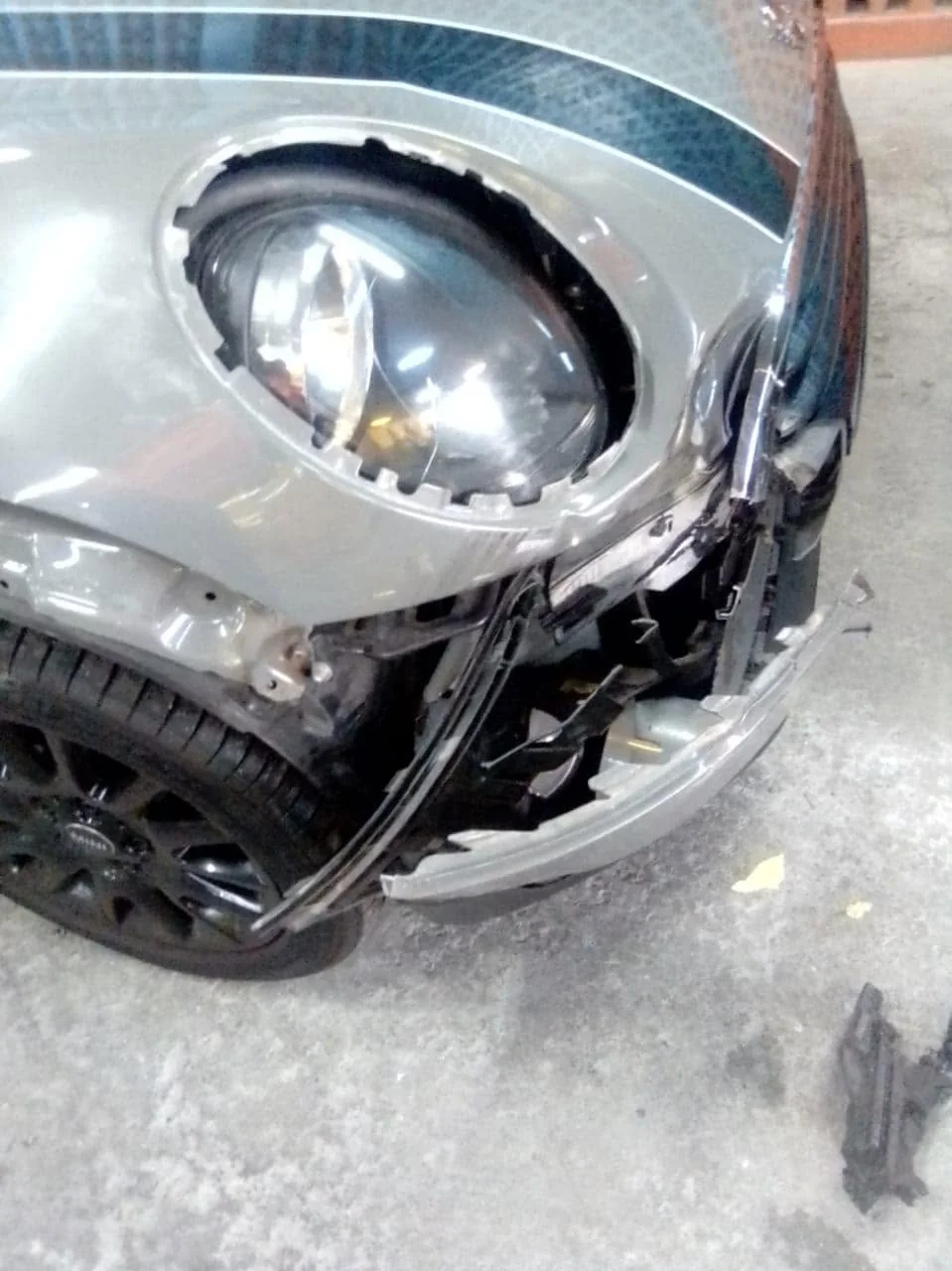 Mini Cooper before repair